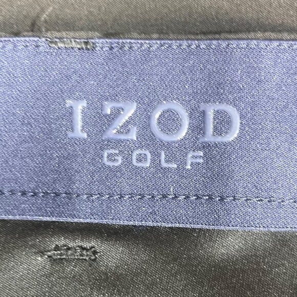 Izod Golf Pants Mens Flat Front Performance Pants Black Size 34x30 - Picture 6 of 10
